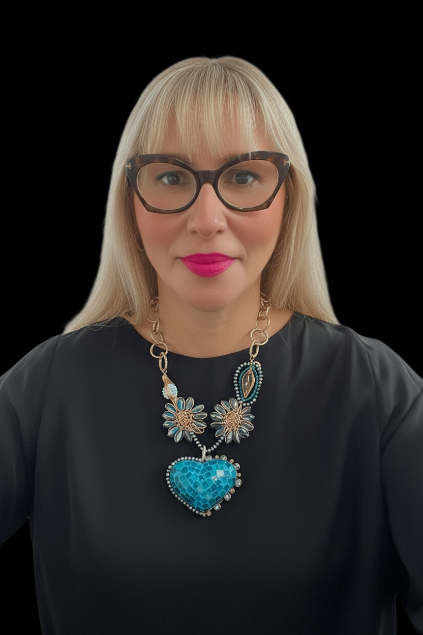 Blue Heart Mexican Handmade Necklace - Bella Boutique & Bellasbylola.com