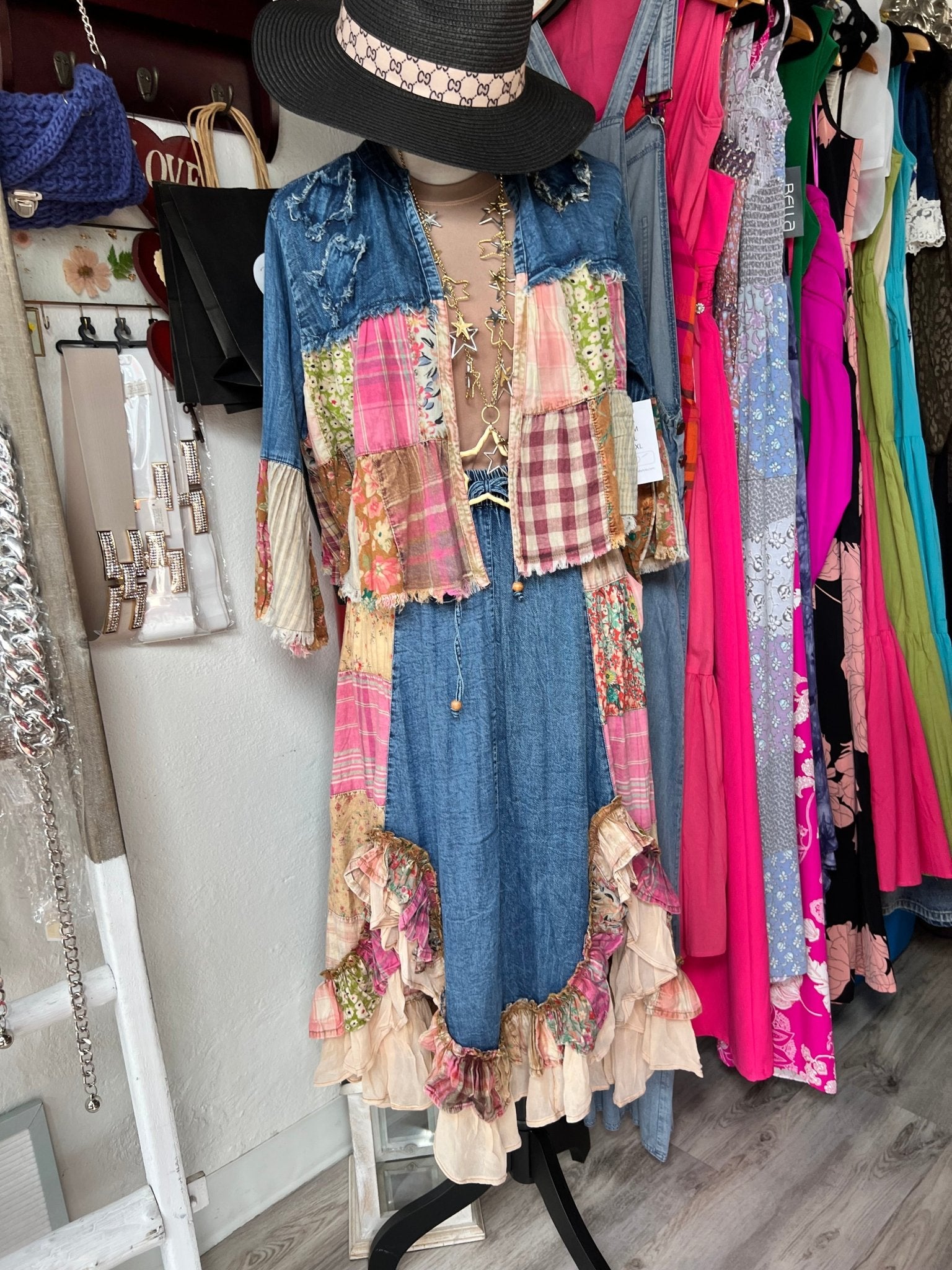 Bohemian Bolero Denim Shrug - Restock 💫 - Bella Boutique & Bellasbylola.com