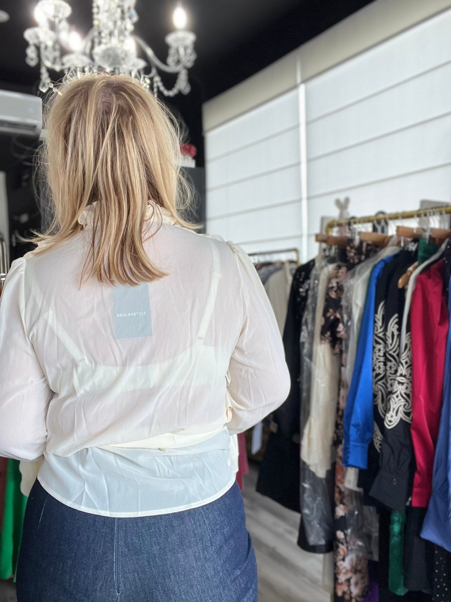 Boho Chic Tiered Ruffles Chiffon Blouse - Luxe & Sophisticated - Bella Boutique & Bellasbylola.com