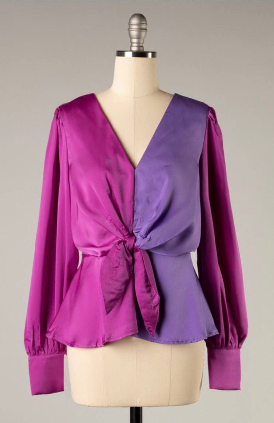 Catalina Fuschia/ Lavender Top - Bella Boutique & Bellasbylola.com