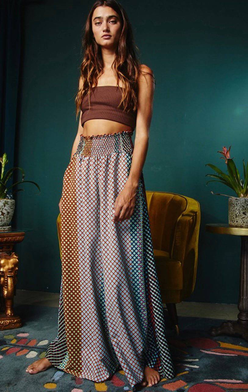 Smocked Waist Wide Leg Pants - 100% Polyester - True to Size - Bella Boutique & Bellasbylola.com