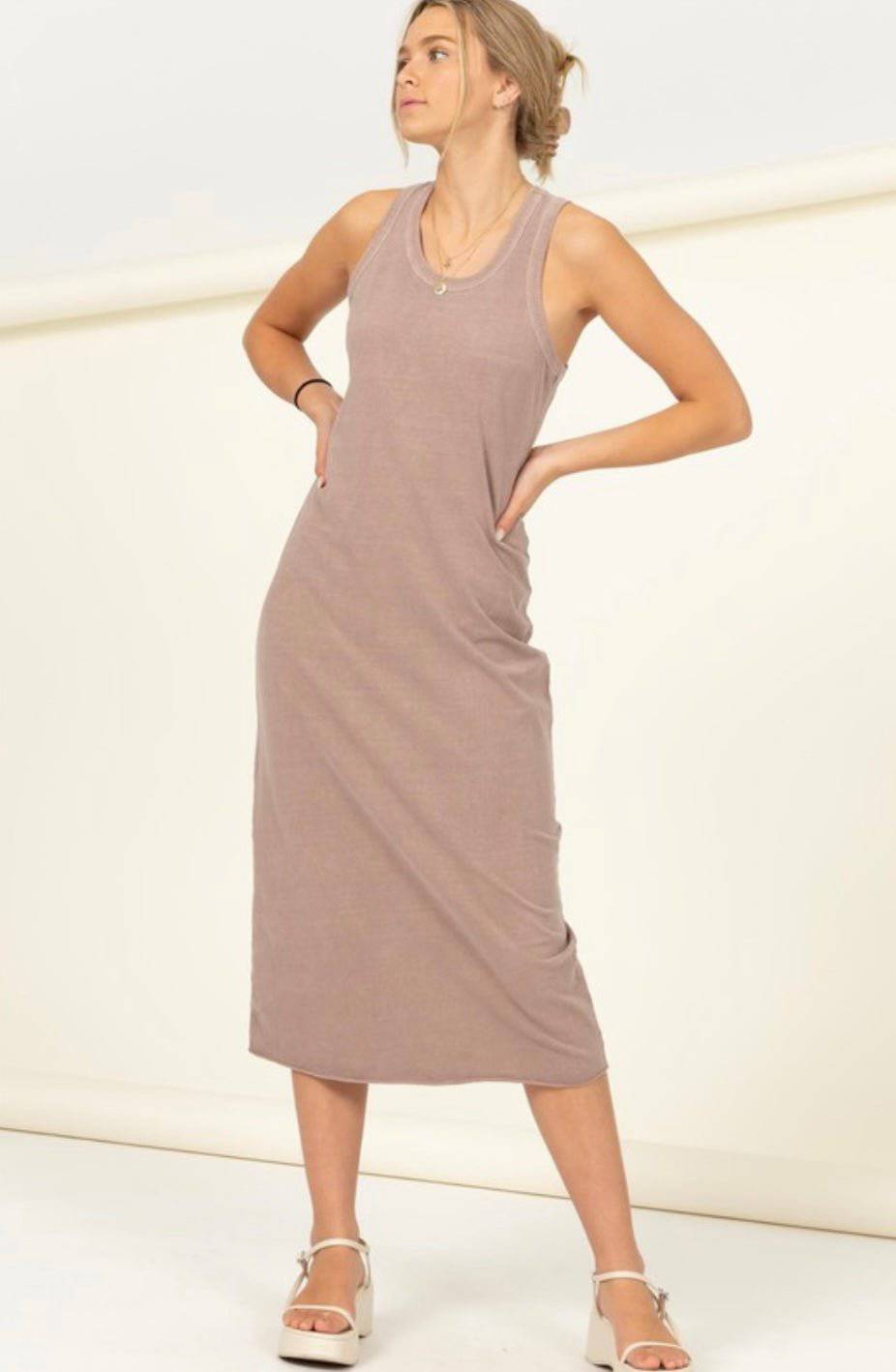 Chocolate milk Basic Dress - Bella Boutique & Bellasbylola.com