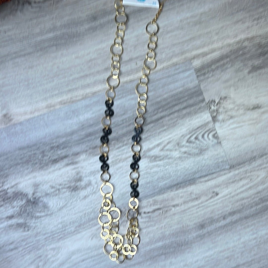 Collar turko Oro con Negro - Bella Boutique & Bellasbylola.com