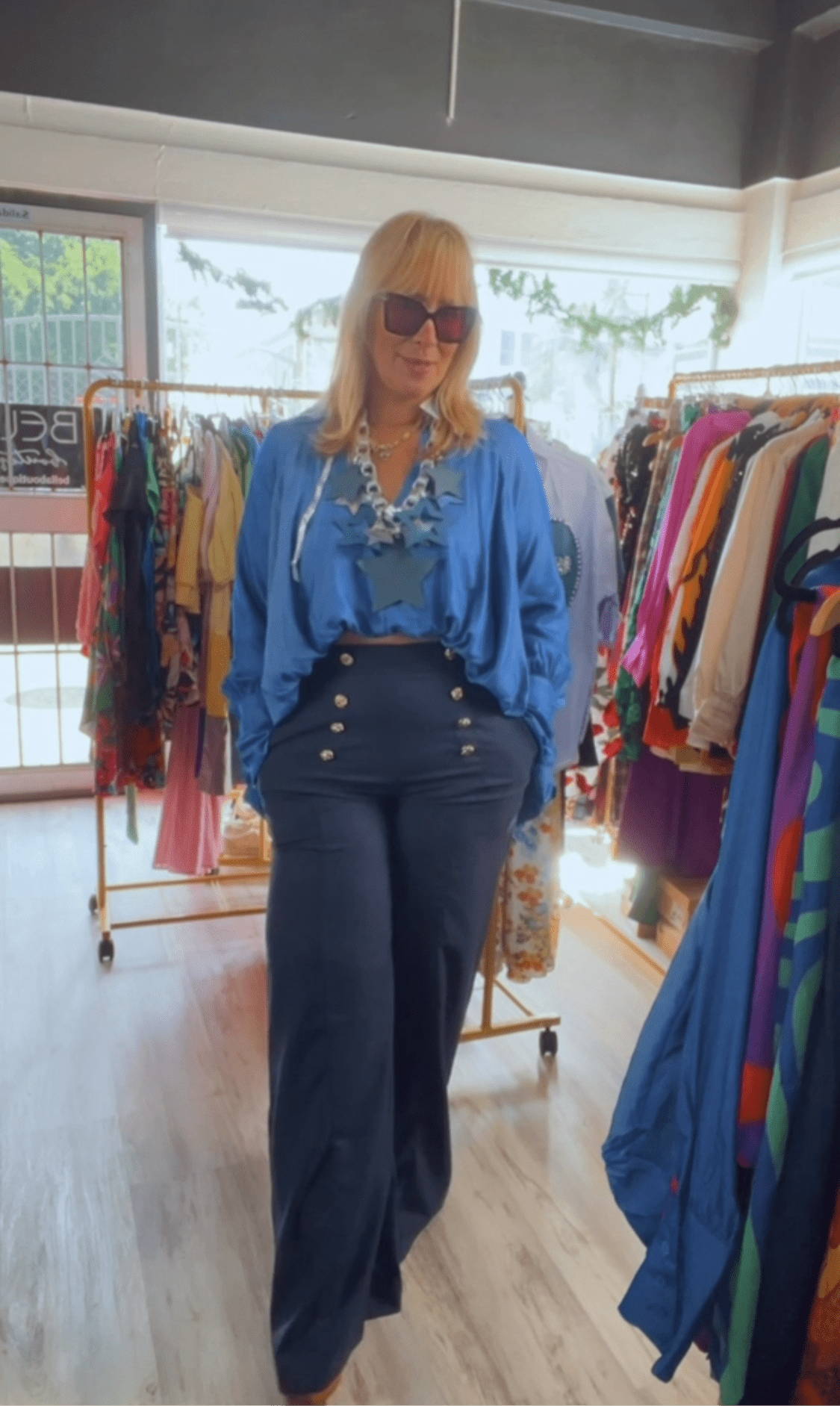 Dark Blue Dress Pants - Bella Boutique & Bellasbylola.com
