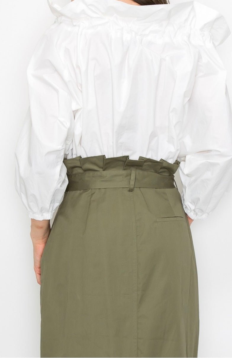 Drawstring 3/4 sleeve Off shoulder Top - Bella Boutique & Bellasbylola.com