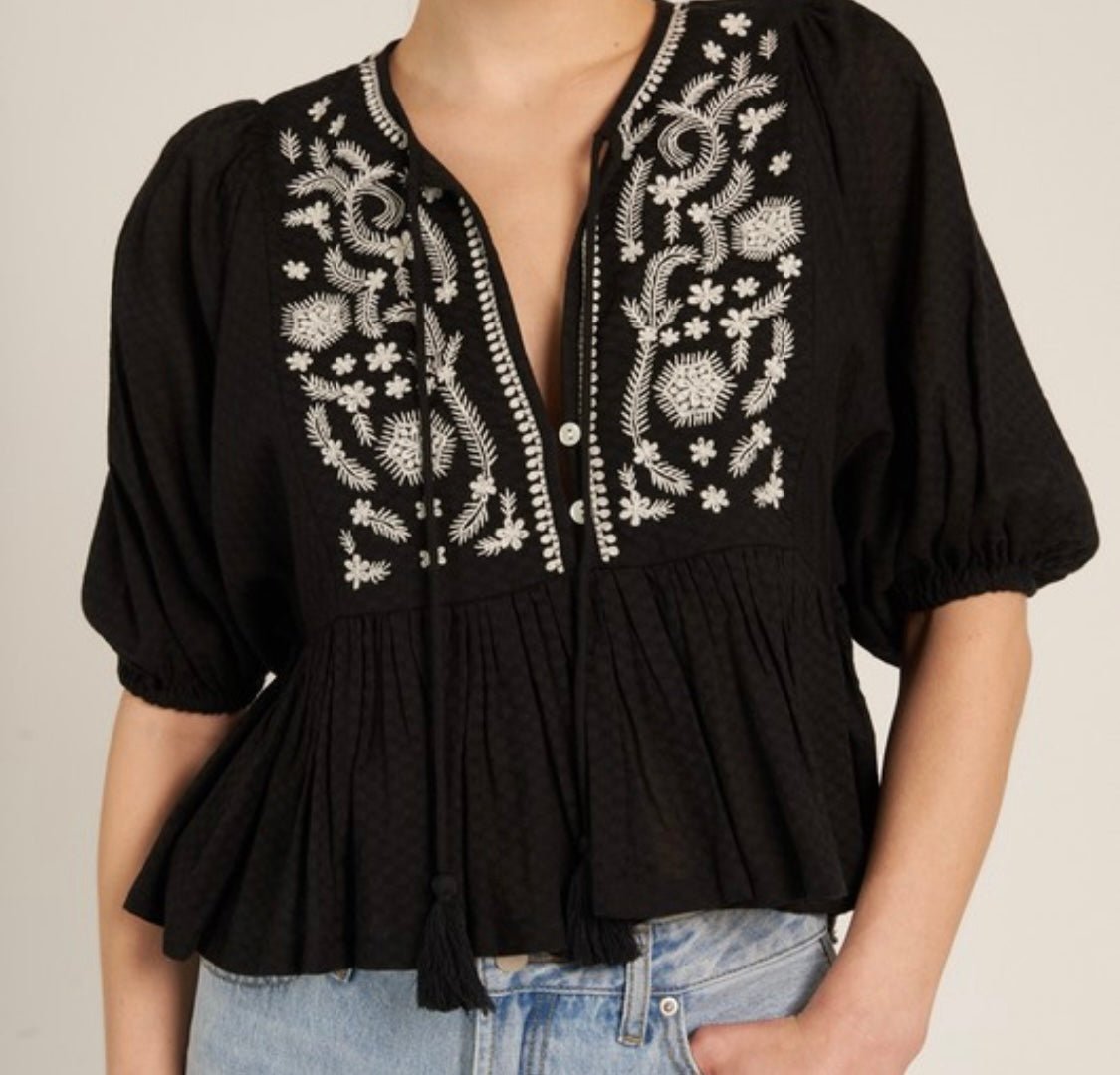 Sparkling Peplum Top - New Arrival ✨ - Bella Boutique & Bellasbylola.com