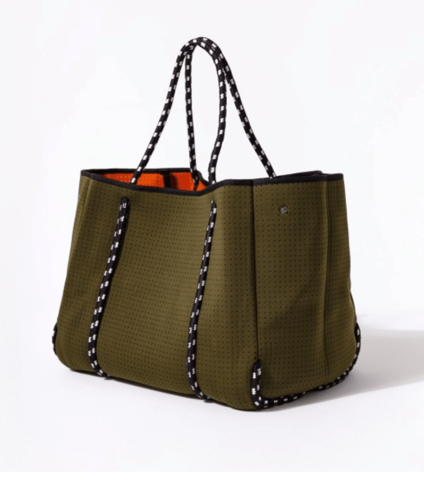 EVERYDAY TOTE BAG SAFARI GREEN - PRE ORDER - Bella & Bellasbylola.com