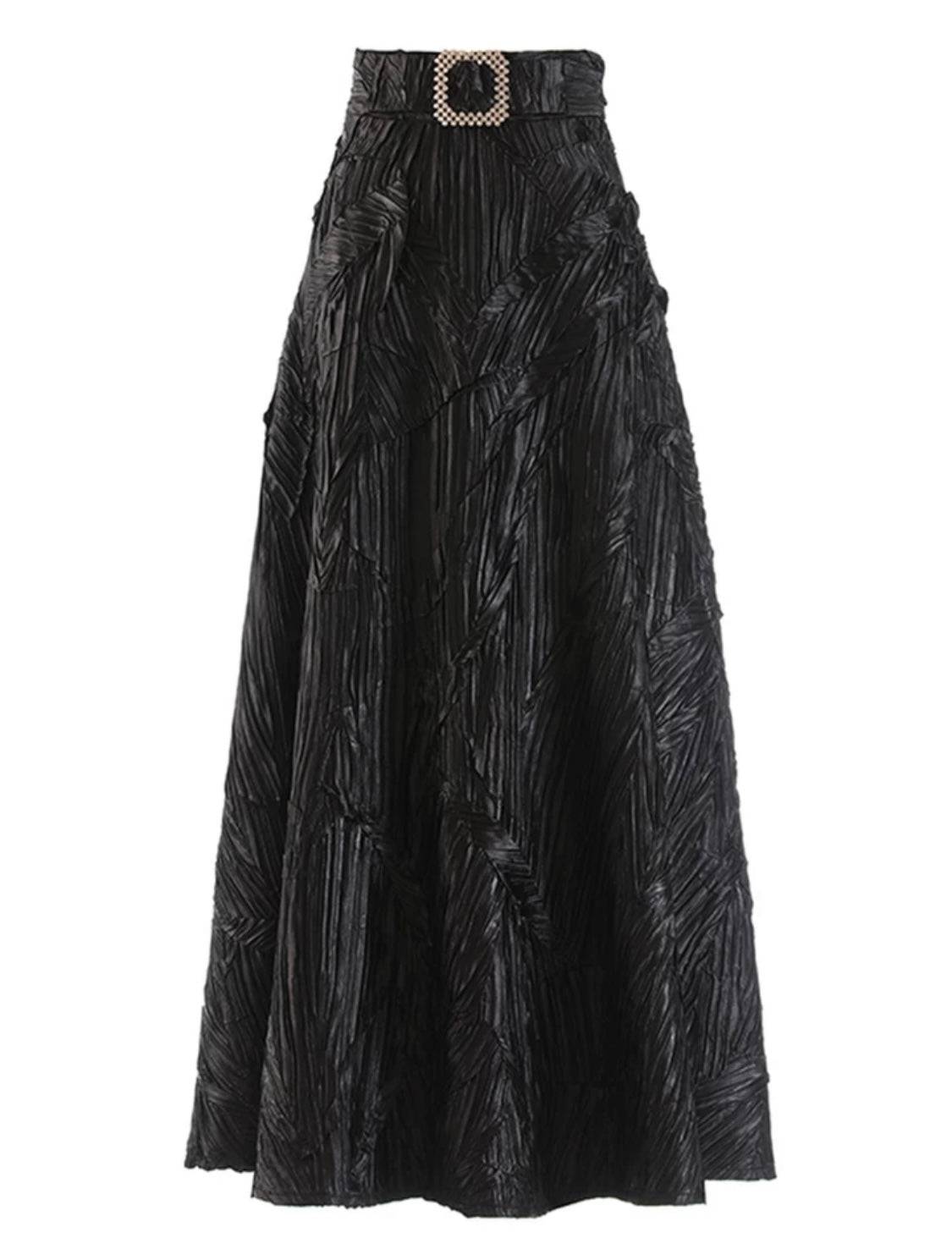 Exquisite Black Midi Skirt - Premium Ckothing - Bella Boutique & Bellasbylola.com