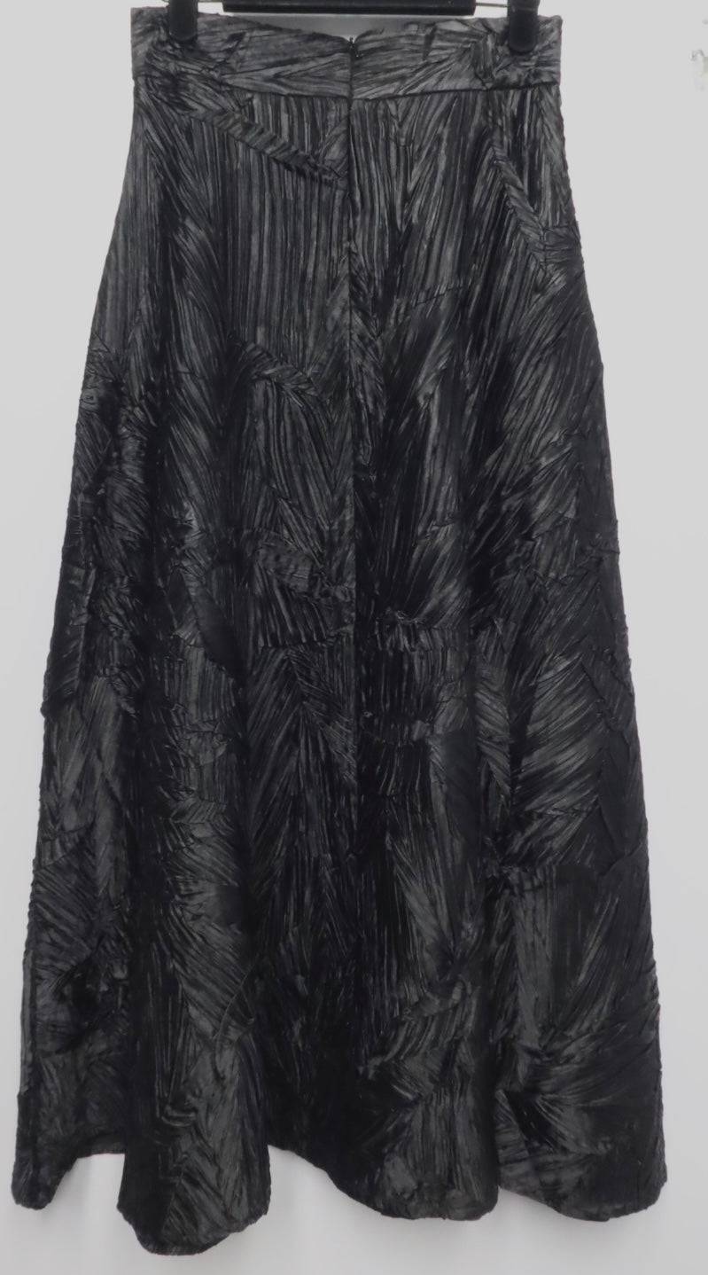 Emerald Taffeta Midi Skirt with Waist Embellishment - Premium Collection - Bella Boutique & Bellasbylola.com