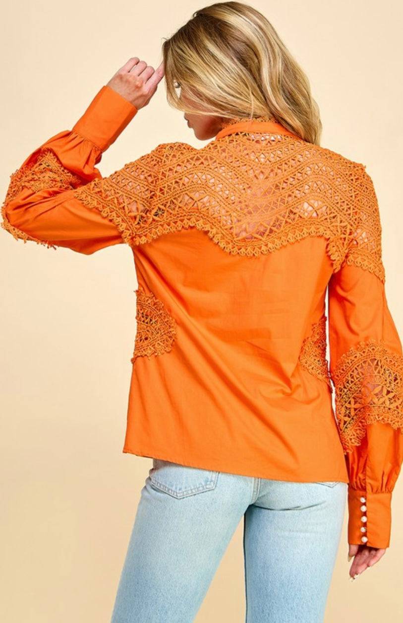Lima Chartreuse Lace Blouse - Elegant, Sophisticated, Timeless Design with e - Bella Boutique & Bellasbylola.com