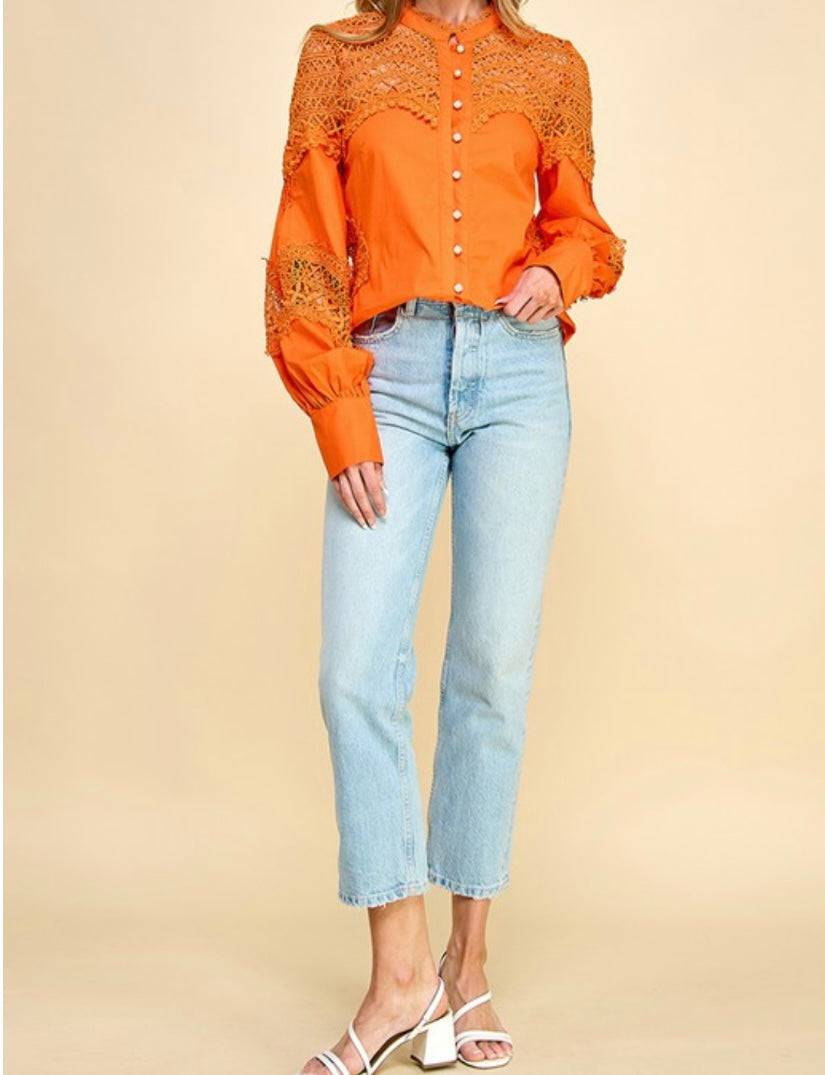 Lima Chartreuse Lace Blouse - Elegant, Sophisticated, Timeless Design  - Bella Boutique & Bellasbylola.com