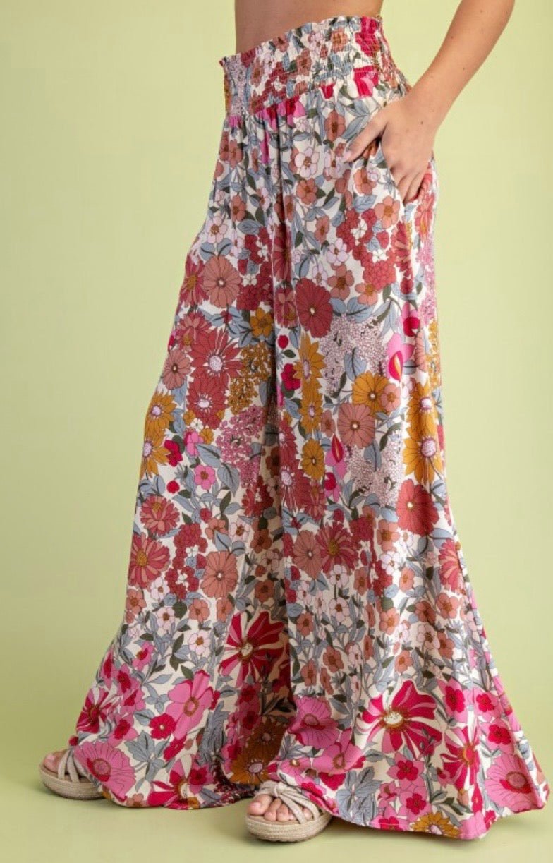 Floral Palazzo - Sparkling New Arrival! - Bella Boutique & Bellasbylola.com