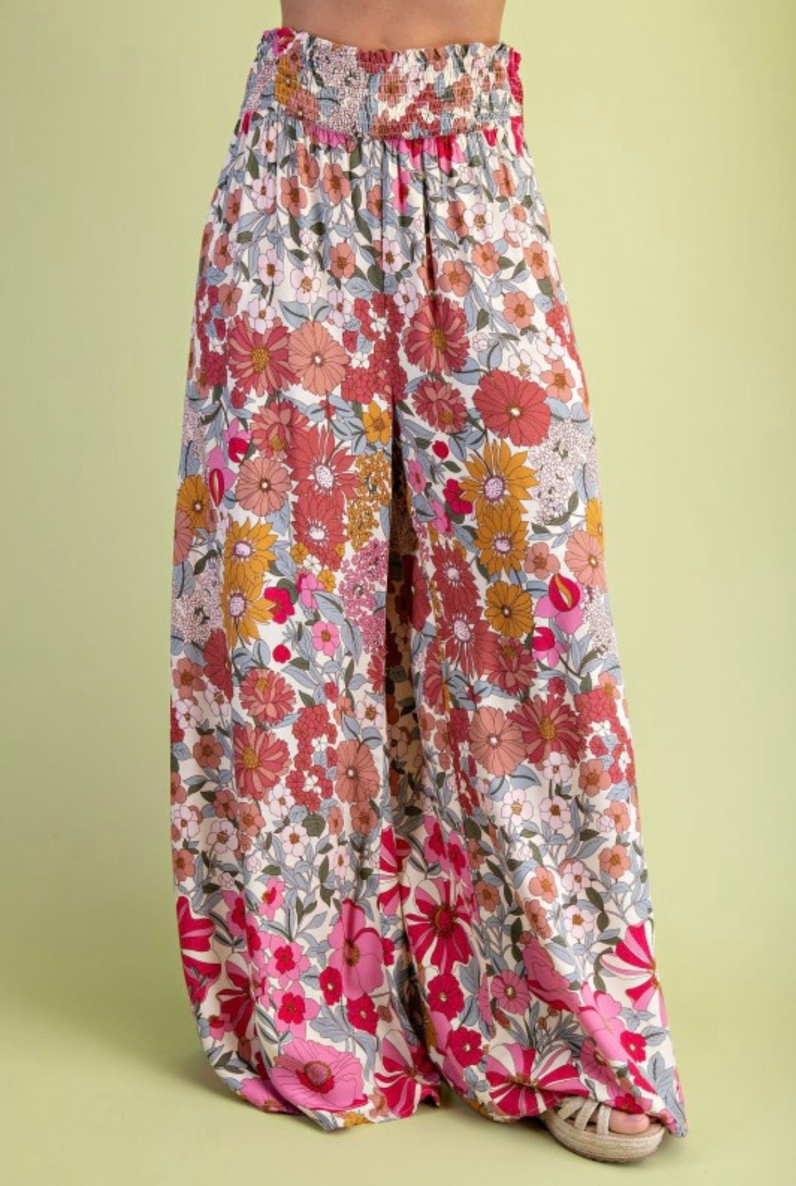 Floral Palazzo - Sparkling New Arrival! - Bella Boutique & Bellasbylola.com