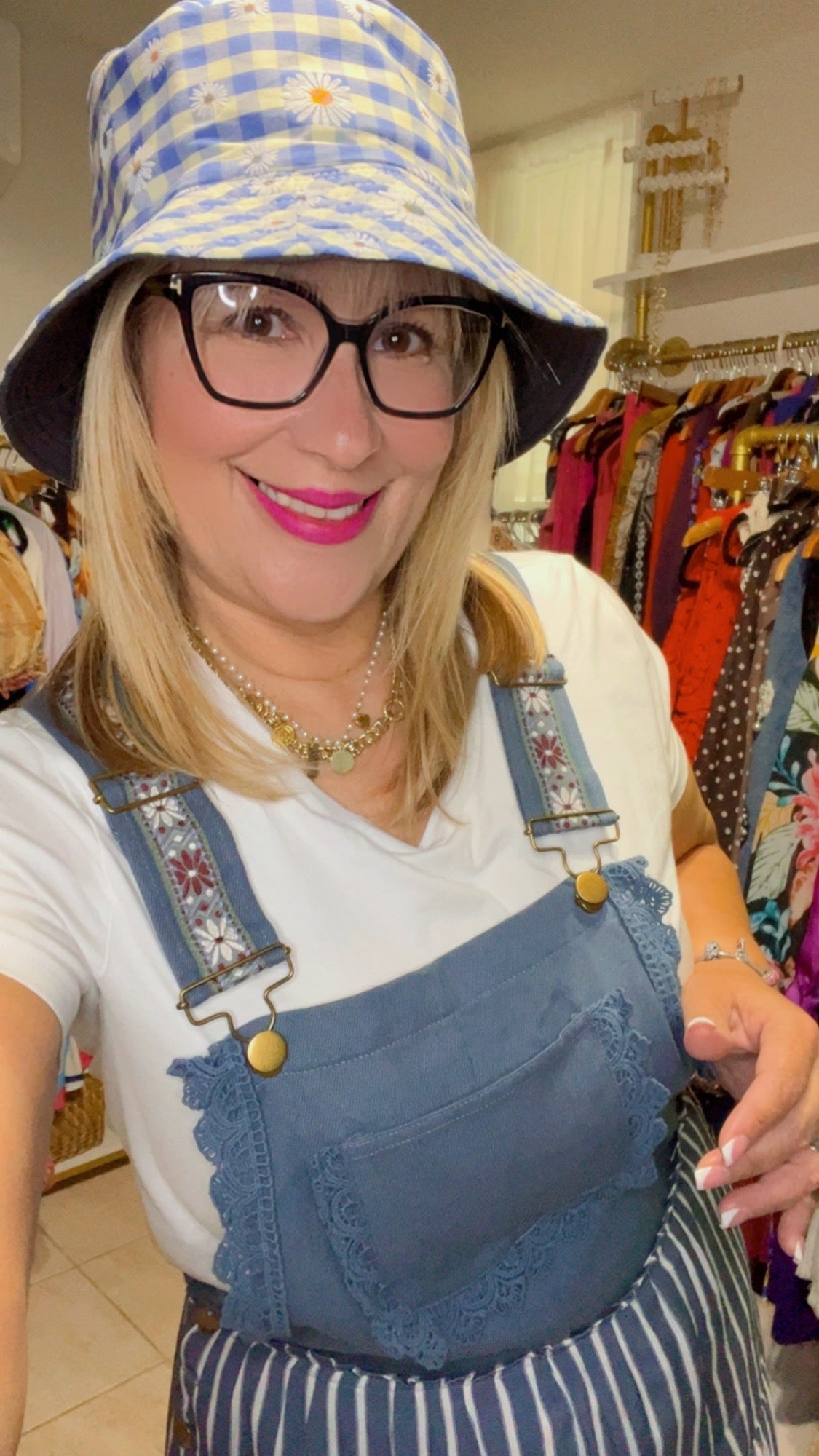 Flower Gingham Bucket Hat: The Ultimate Wardrobe Must - Have! - Bella Boutique & Bellasbylola.com