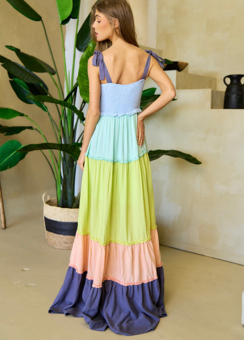 Multi Color Maxi dress - Bellasbylola.com