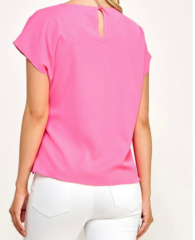 Pink Dolman Top - Bellasbylola.com