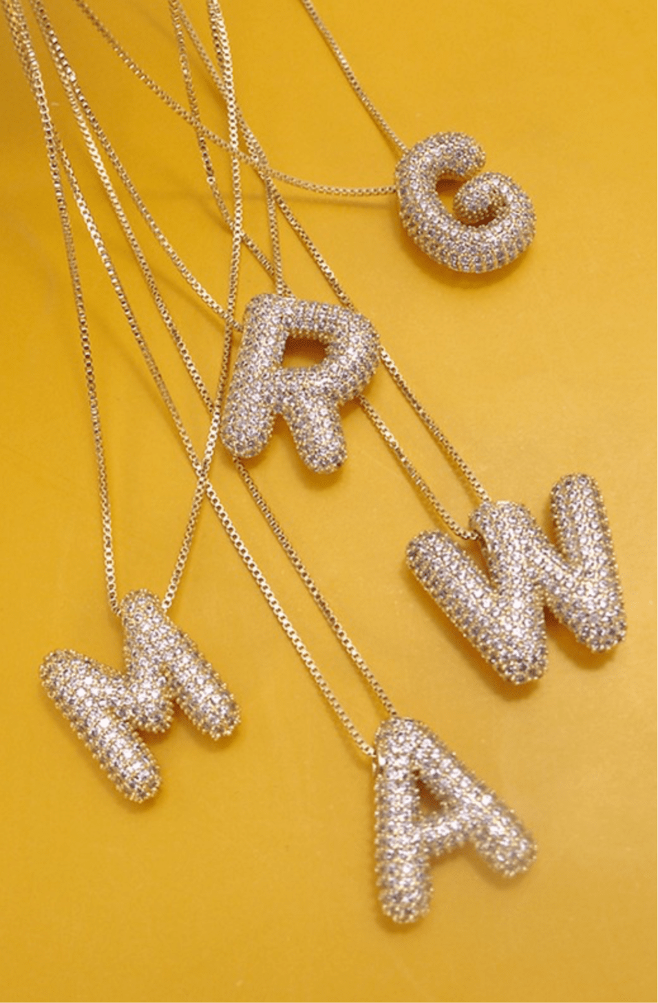 Pave Rhinestone Bubble Necklace - Bella Boutique & Bellasbylola.com