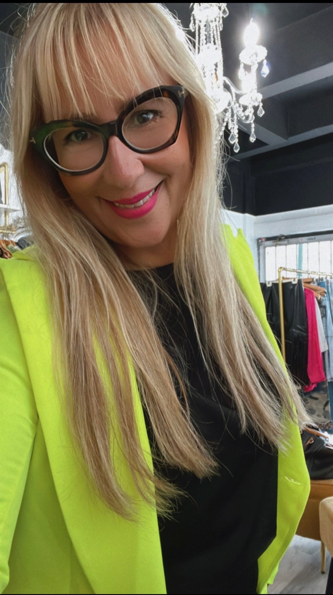 Italian Neon Yellow Blazer ( Runs Small) - Bella Boutique & Bellasbylola.com