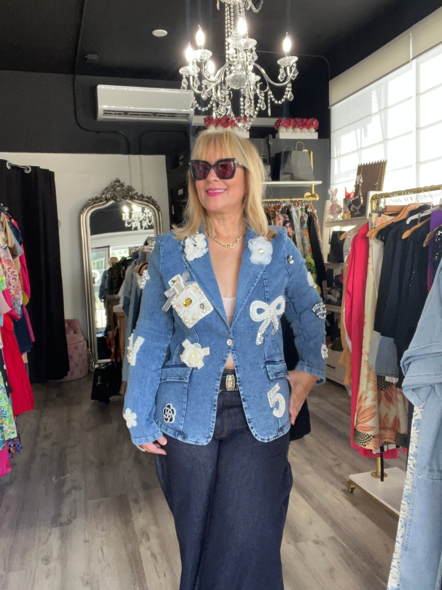 Like Channel Denim Blazer - PRE ORDER NOW - Bella Boutique & Bellasbylola.com