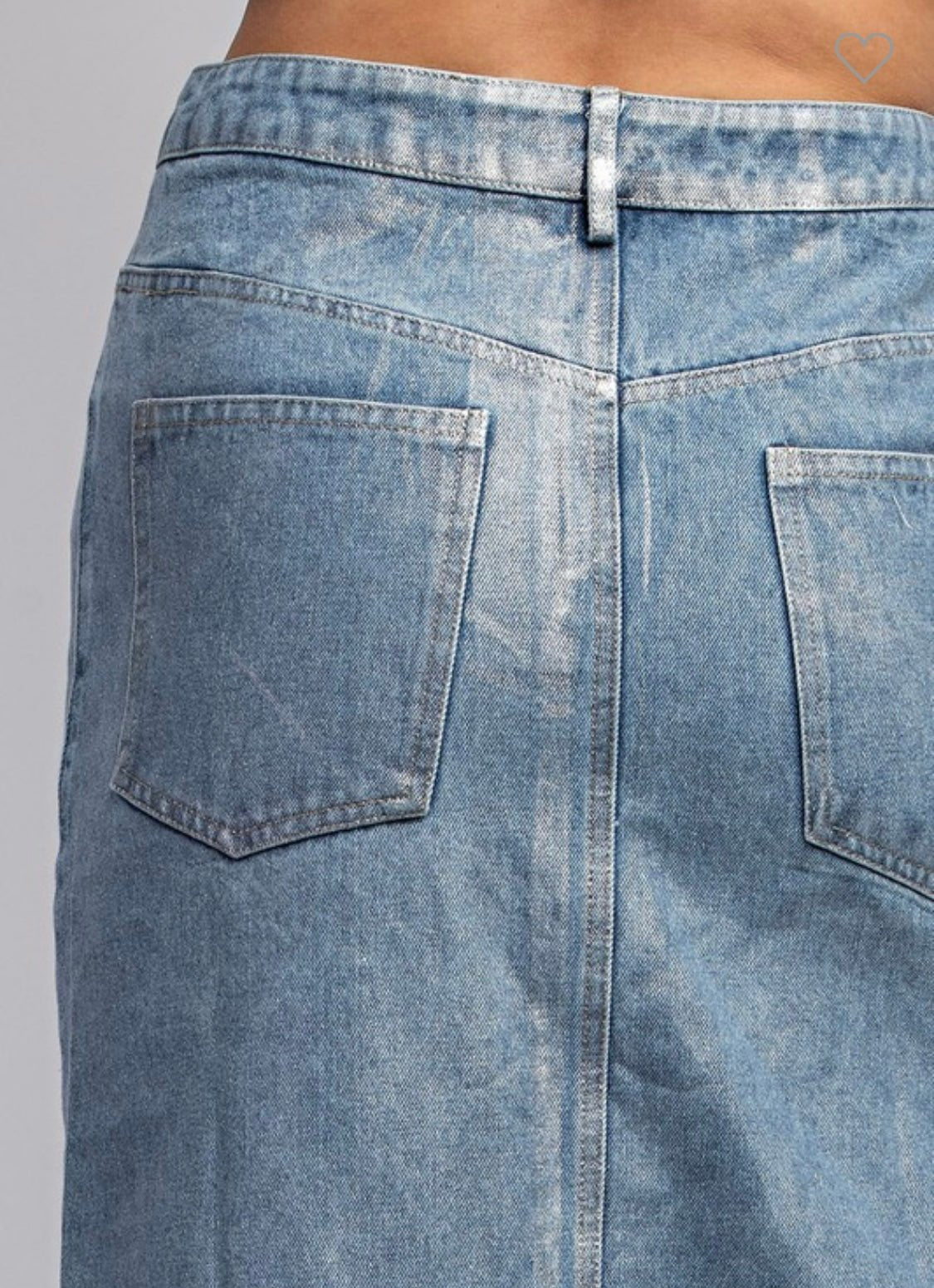 Shimmering Front Slit Midi Skirt - Bella Boutique & Bellasbylola.com