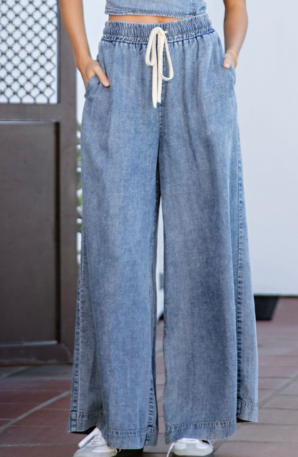 Mineral Wash Straight Leg Pants - New ✨ - Bella Boutique & Bellasbylola.com