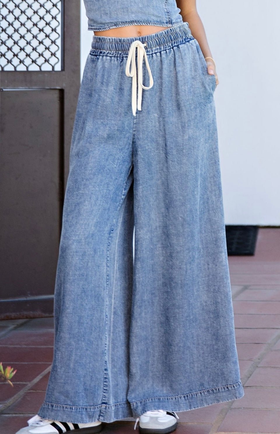 Mineral Wash Straight Leg Pants - New ✨ - Bella Boutique & Bellasbylola.com
