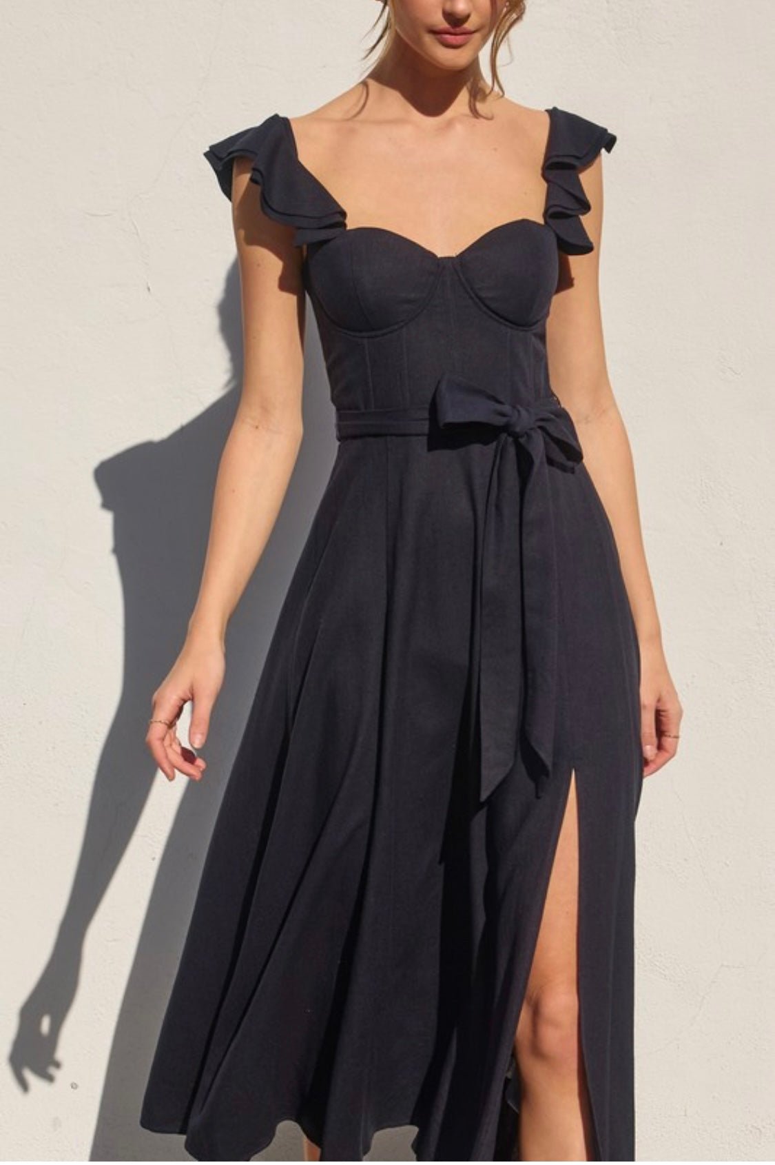 Navy Corset Dress - Premium Clothing 🌟 - Bella Boutique & Bellasbylola.com