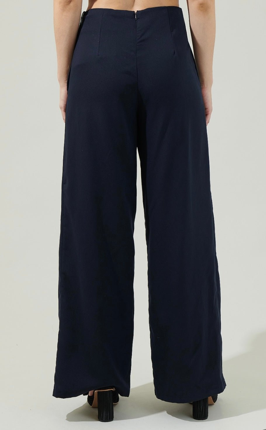 Power Pose Wide Leg Pants with Wrap Detail & Belt - Formal Chic - Bella Boutique & Bellasbylola.com