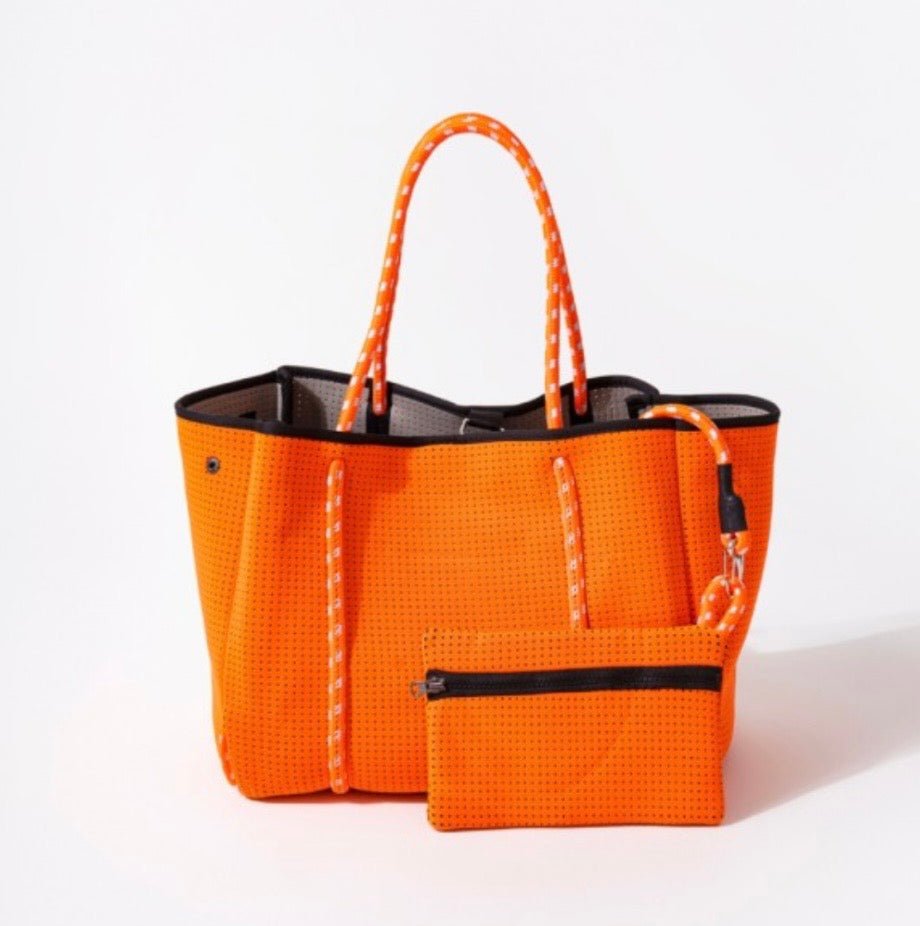 Neon Orange Everyday Tote Bag -- Bella & Bellasbylola.com