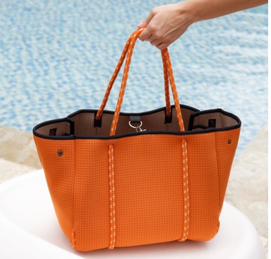 Neon Orange Everyday Tote Bag - Bella & Bellasbylola.com