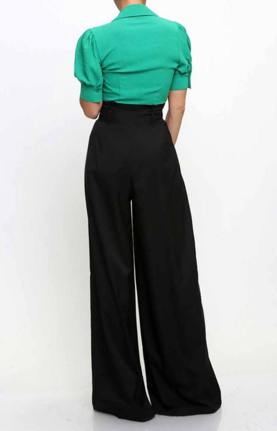 Olive Paperbag Maxi Palazzo Pants - Bella Boutique & Bellasbylola.com