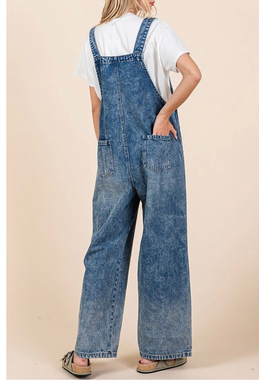 Olivia Denim Wide Leg Overall - In Store & online🌟 - Bella Boutique & Bellasbylola.com