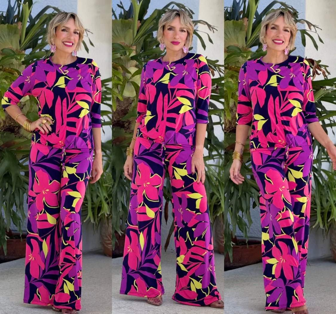 Pia Colors Palazzo Set - NEW. BY DESIGNER PIA COLORS - Bella & Bellasbylola.com
