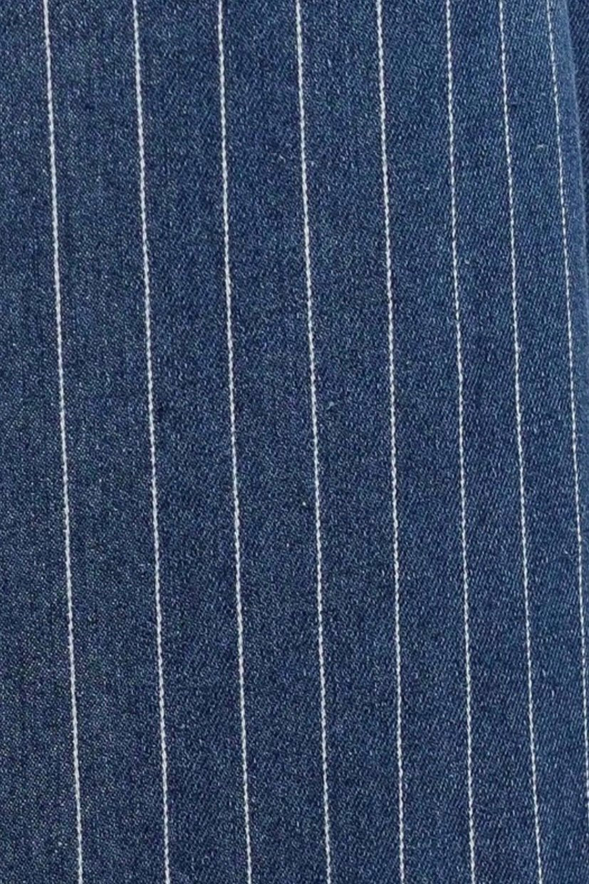 Pinstripe Dark Denim Vest - New 🌟 In Store & Online - Bella Boutique & Bellasbylola.com