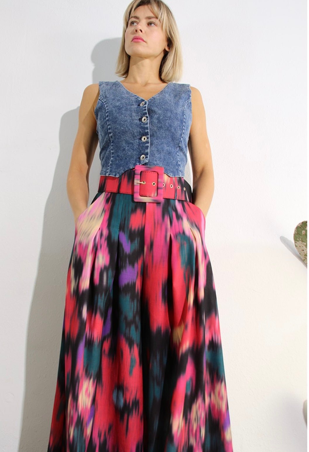 Premium Maxi Tide dye Palazzo Pants with belt ✨ - Bella Boutique & Bellasbylola.com