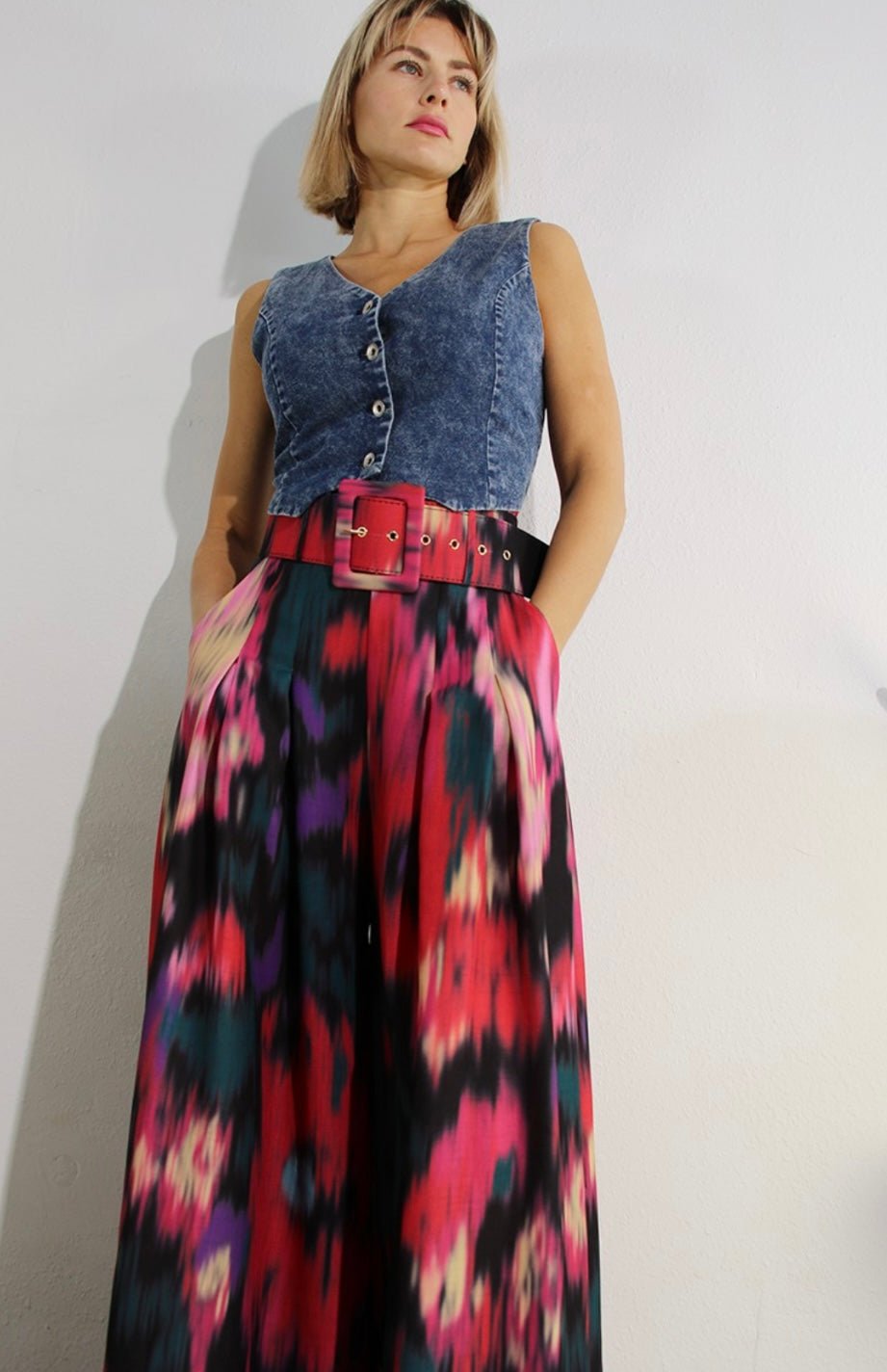 Premium Maxi Tide dye Palazzo Pants with belt ✨ - Bella Boutique & Bellasbylola.com