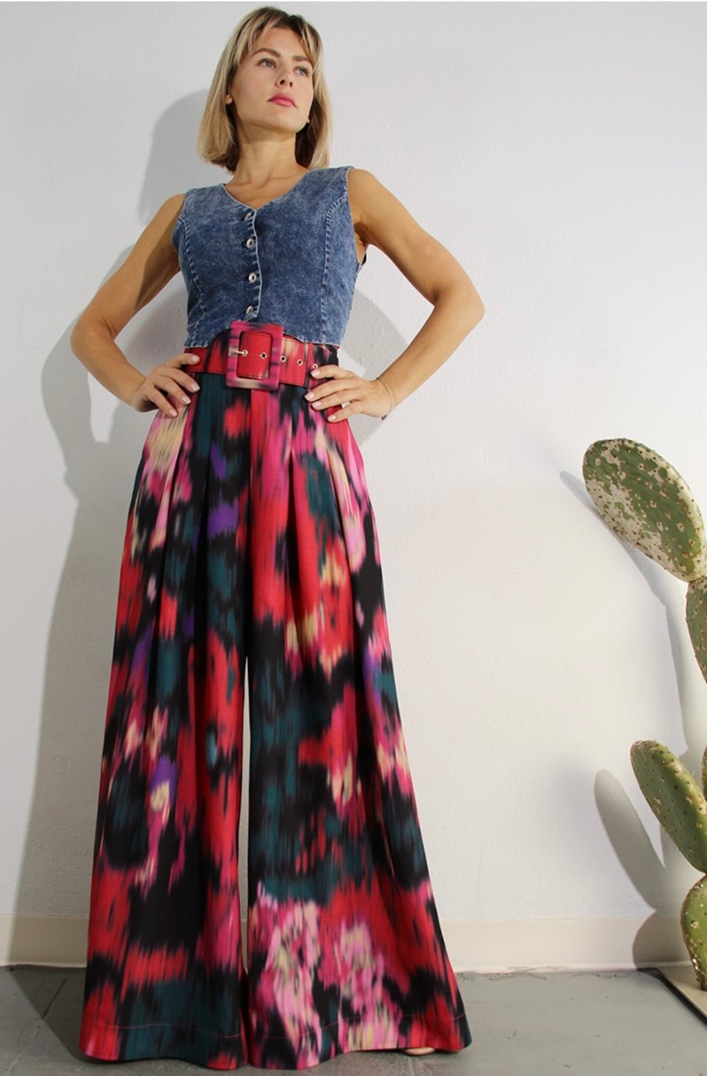 Premium Maxi Tide dye Palazzo Pants with belt ✨ - Bella Boutique & Bellasbylola.com