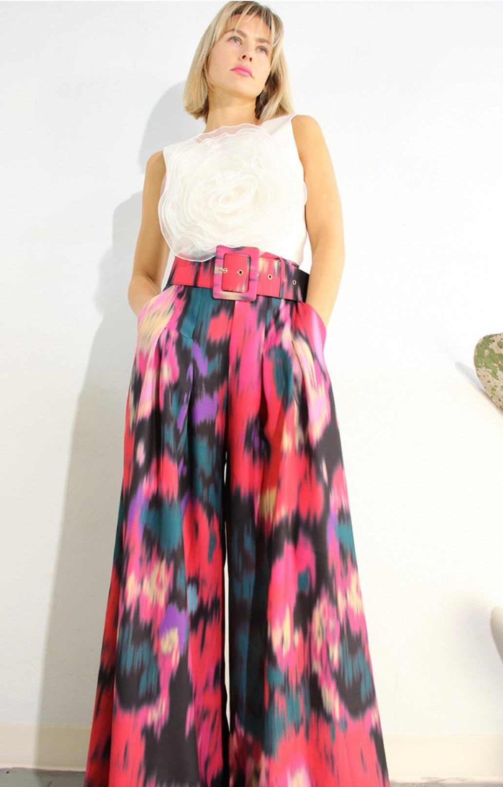 Premium Maxi Tide dye Palazzo Pants with belt ✨ - Bella Boutique & Bellasbylola.com