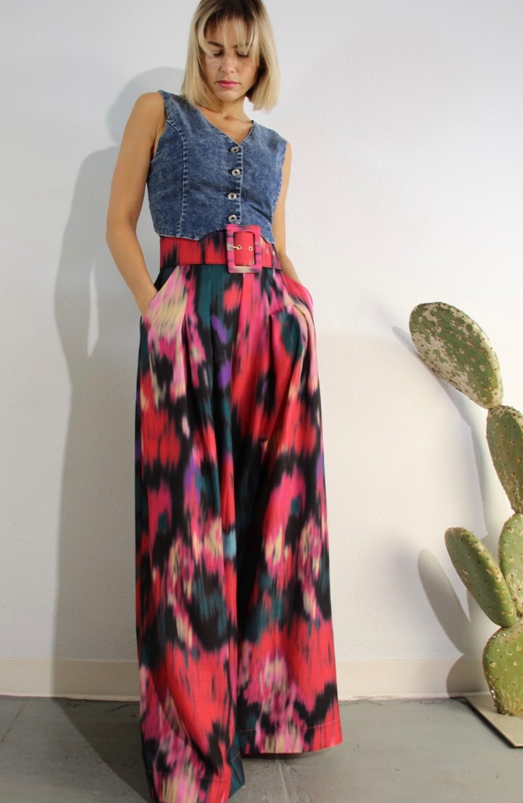 Premium Maxi Tide dye Palazzo Pants with belt ✨ - Bella Boutique & Bellasbylola.com