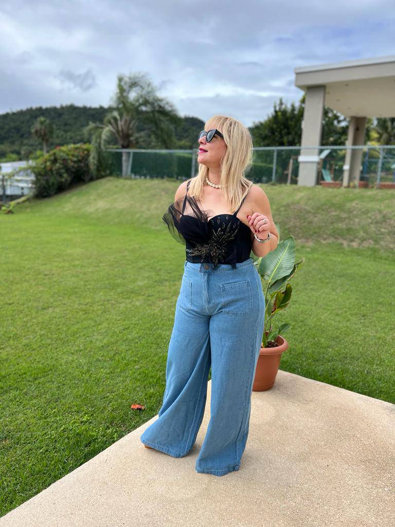 Timeless Chic: Retro Palazzo Jeans - Classic Style & Comfort - Bella Boutique & Bellasbylola.com