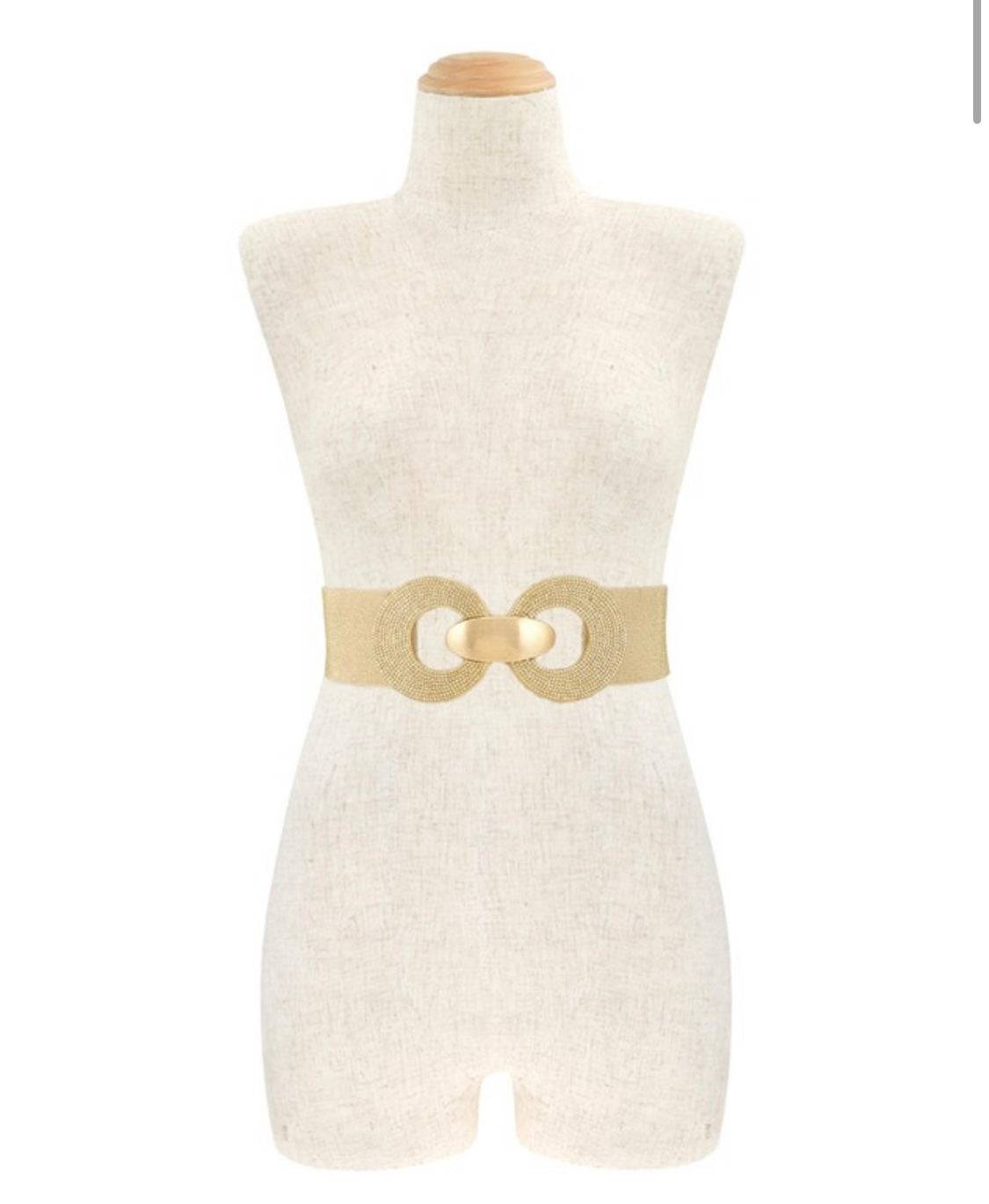 Luxury Rhinestone Double Circle Fashion Belt - Bella Boutique & Bellasbylola.com