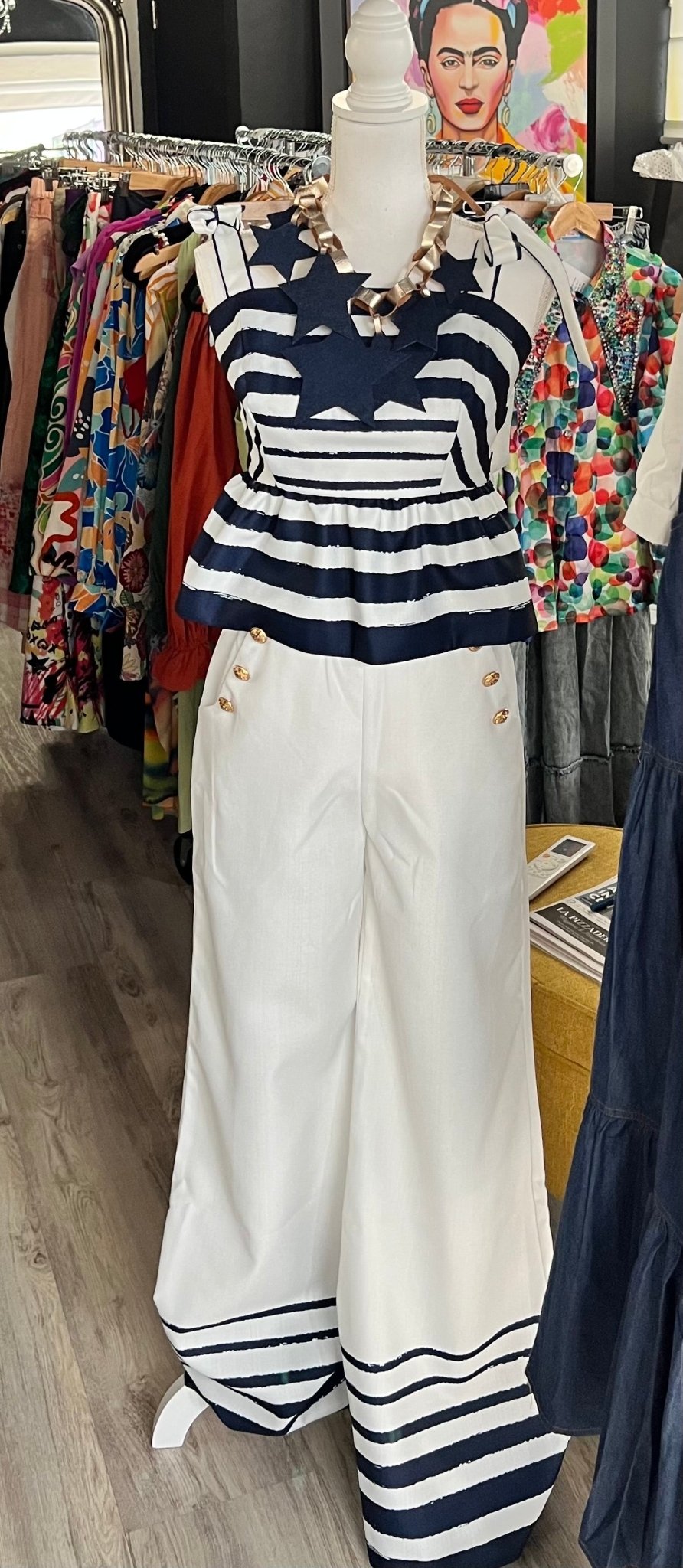 Sailor Blue & White Ruffle (SET) - Bella Boutique & Bellasbylola.com