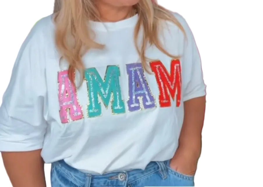 Stylish Mom letters Tunic Shirt - Oversized - Bella & Bellasbylola.com