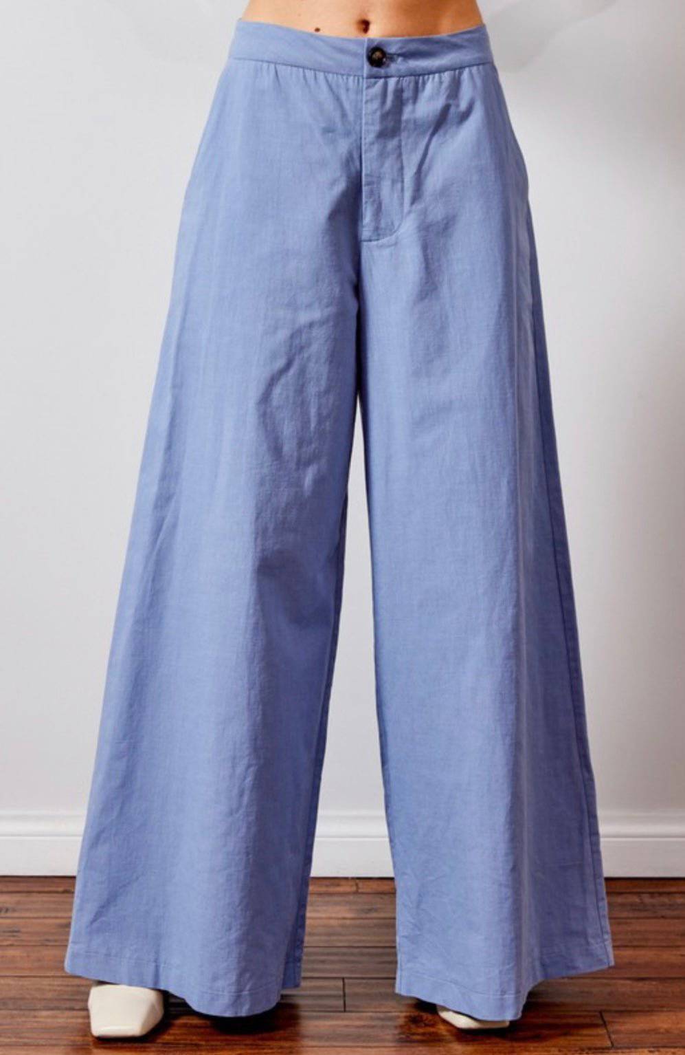 Teresa Azul Cielo Trousers - Bella Boutique & Bellasbylola.com