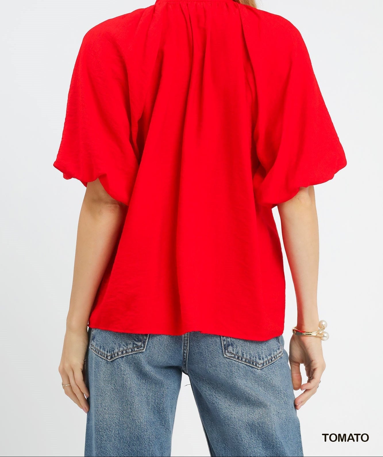Boho Style Tomato Embroidered Top - Bella & Bellasbylola.com