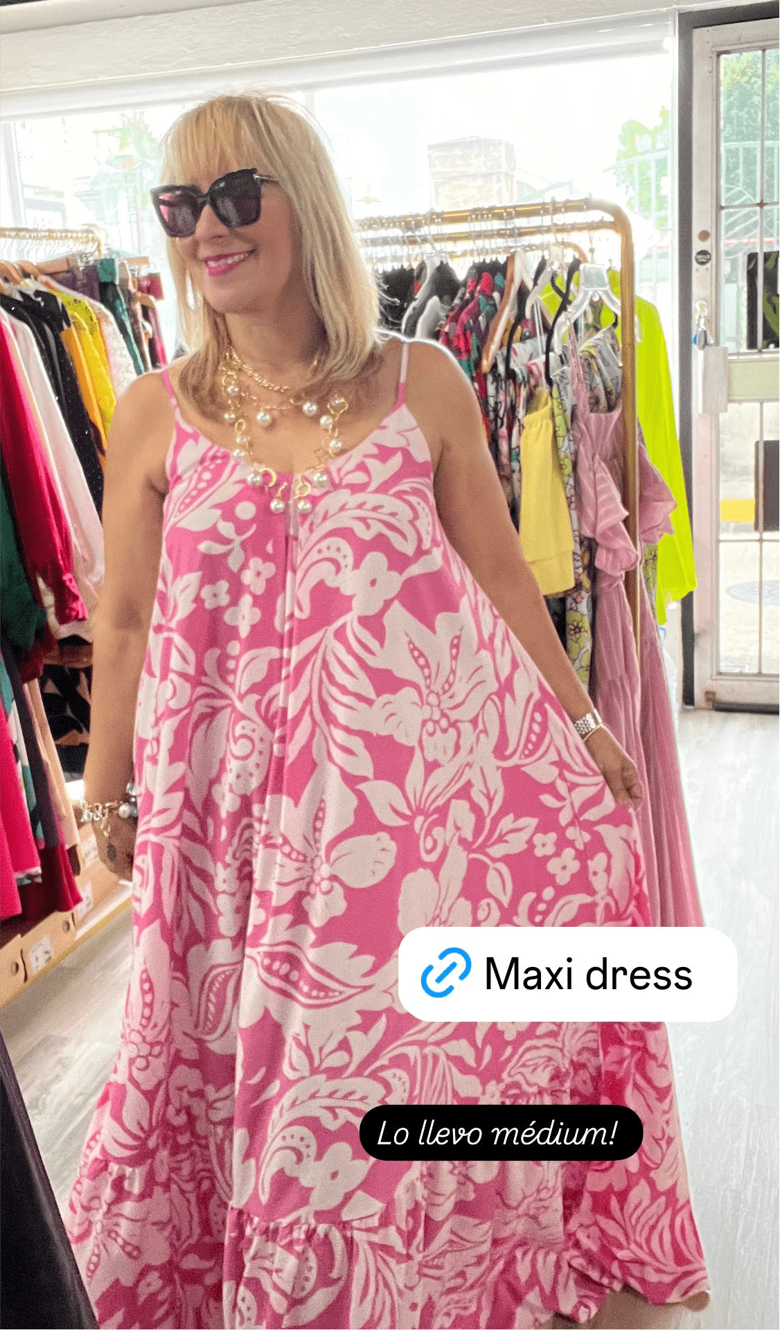 White & Pink Maxi Dress - New ✨✨ - Bella Boutique & Bellasbylola.com
